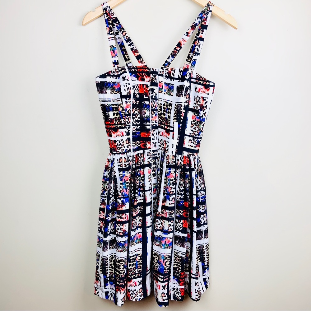 Amanda Uprichard | 100% Silk Geo Leopard Dress